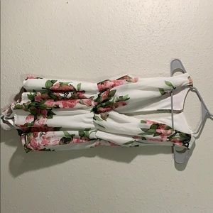 One piece floral jumpsuit